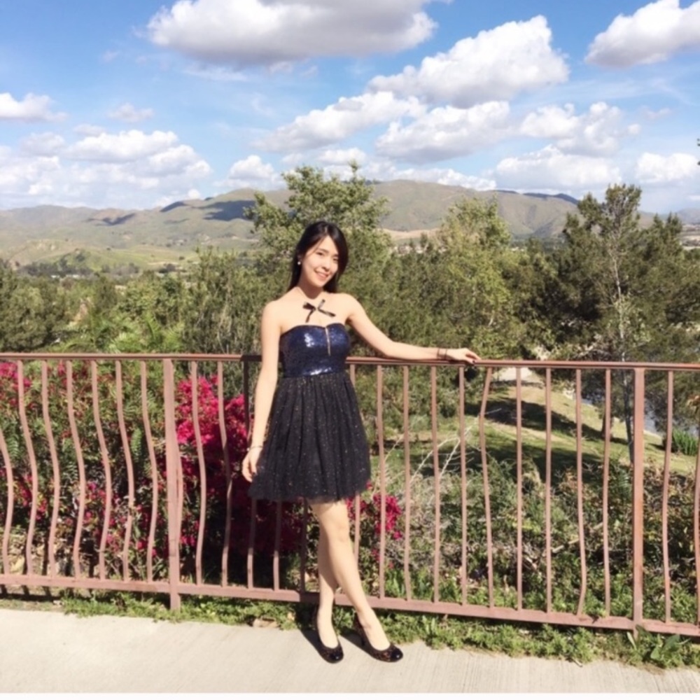 Party Sequins & Sparkle Strapless Tulle Dress - Picture 2 of 7